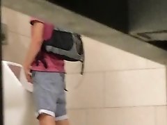 Spying on straight guy at urinals